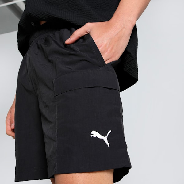 WARDROBE Essentials Men's Relaxed Fit  6" Cargo Shorts, PUMA Black, extralarge-IND
